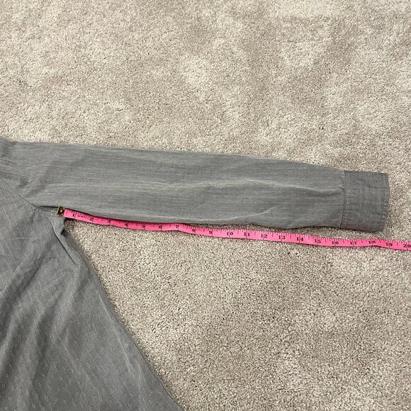 UnTUCKit Men's Grey Long Sleeve Button‎ Down with Small Detail Cotton Size 4 - Picture 10 of 10